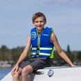 thumbnail image 4 of O'Brien Youth Traditional Neoprene CGA Life Jacket, Size 55 to 85 lb, Blue/Green, 4 of 6