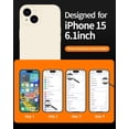 thumbnail image 5 of Compatible with iPhone 15 Case,Upgrade Liquid Silicone,[Enhanced Camera Protection][Scratch-resistant soft microfiber lining] Slim Cover Phone Cases (Stone), 5 of 12