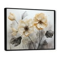 thumbnail image 2 of Designart "Minimalist Morning Glory Beauty" Morning Glory Floater Framed Wall Art Living Room, 2 of 5