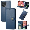 thumbnail image 1 of Mantto Wallet Case for iPhone 13 Pro Max with Card Holder Slots, Folio Premium PU Leather Magnetic Flip Cover with Kickstand, ShockProof TPU Interior Case Compatible with iPhone 13 Pro Max, Blue, 1 of 9