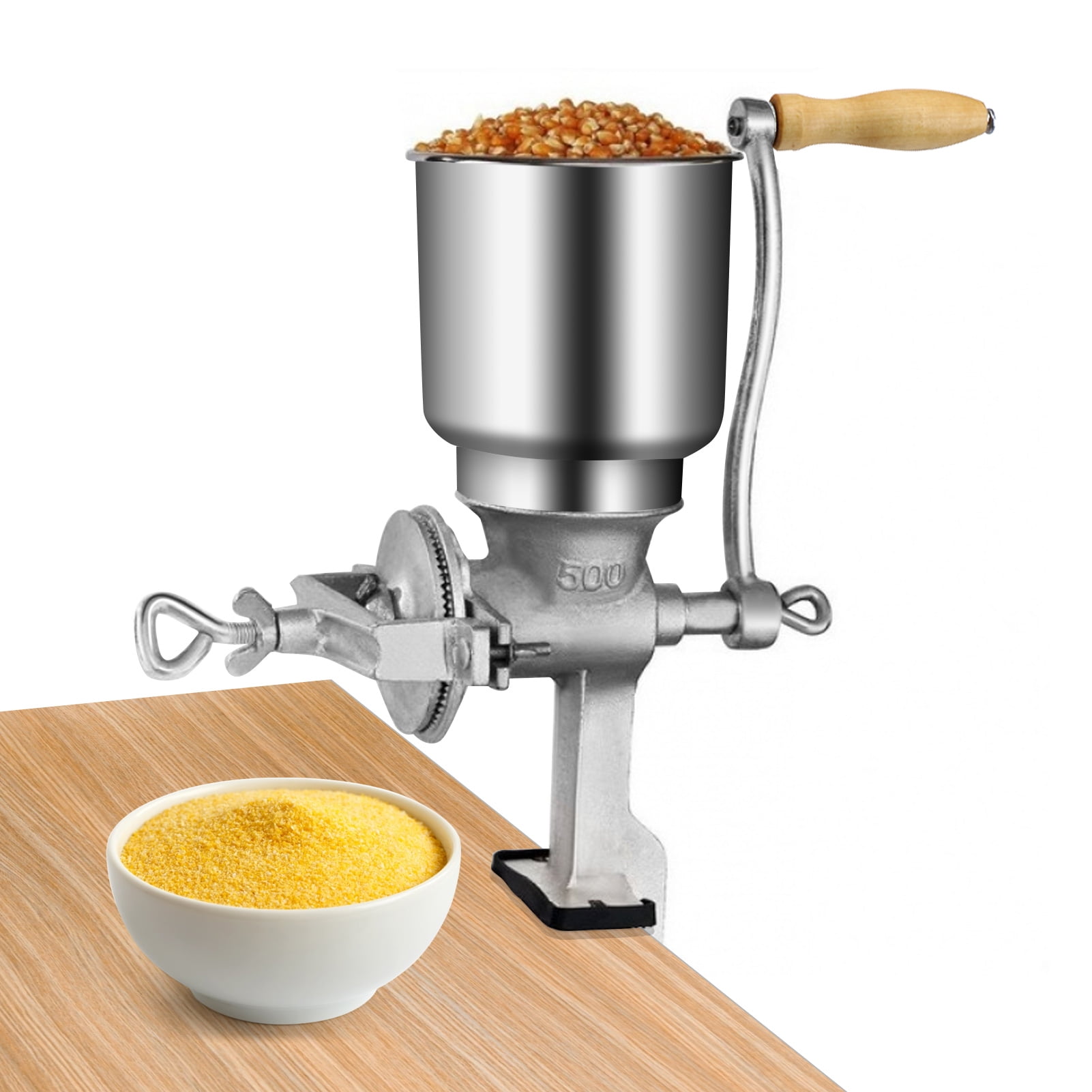 Greensen Manual Grain Grinder,Table Clamp Corn Mill Flour Maker Wheat