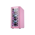 thumbnail image 4 of DIYPC Rainbow-Flash-F4-P Pink USB 3.0 Steel / Tempered Glass ATX Mid Tower Computer Case, 4 x 120mm Autoflow Rainbow LED Fans (Pre-Installed), 4 of 8