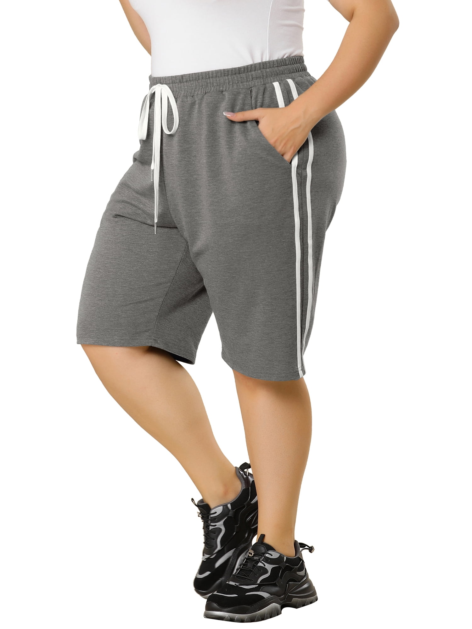 plus size sweatpant shorts