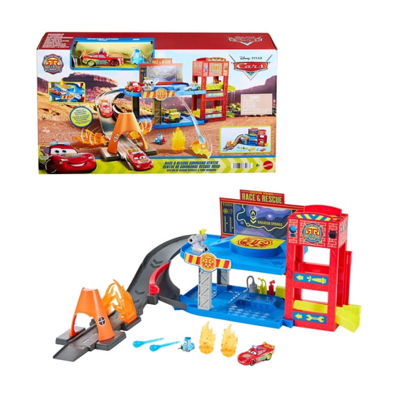Pista de Juguete Mattel Cars de Disney y Pixar Centro de Commando y Rescate