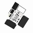 thumbnail image 5 of Full Housing Case Cover Shell Repair Parts Complete Replacement Kit For Nintendo 3ds Xl Black, 5 of 5