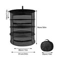 thumbnail image 4 of Tignapoo 4-Tier Mesh Drying Rack with Zipper Closure - Ideal for Herbs, Plants, and Buds - Durable and Breathable Design with Built-in Steel Support Rings - Includes Water-Resistant Carrying Bag, 4 of 6