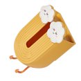 thumbnail image 3 of Wall Tissue Box Decorative Multifunctional Cartoon Napkin Dispenser Holder with Hook for Kitchen Bathroom Yellow, 3 of 5
