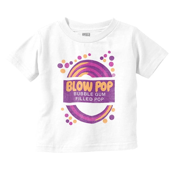 Blow Pop Retro Candy Lollipop Wrapper Toddler Boy Girl T Shirt Infant Toddler Brisco Brands 18M