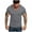 Dark Gray, variant on Mens Shirts Summer V-Neck Pocket Striped Pattern Casual Fashion Lapel Short Sleeve Shirt