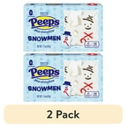 (2 pack) PEEPS Marshmallow Snowmen, Christmas Candy, 3 Count (1.5 Ounce)