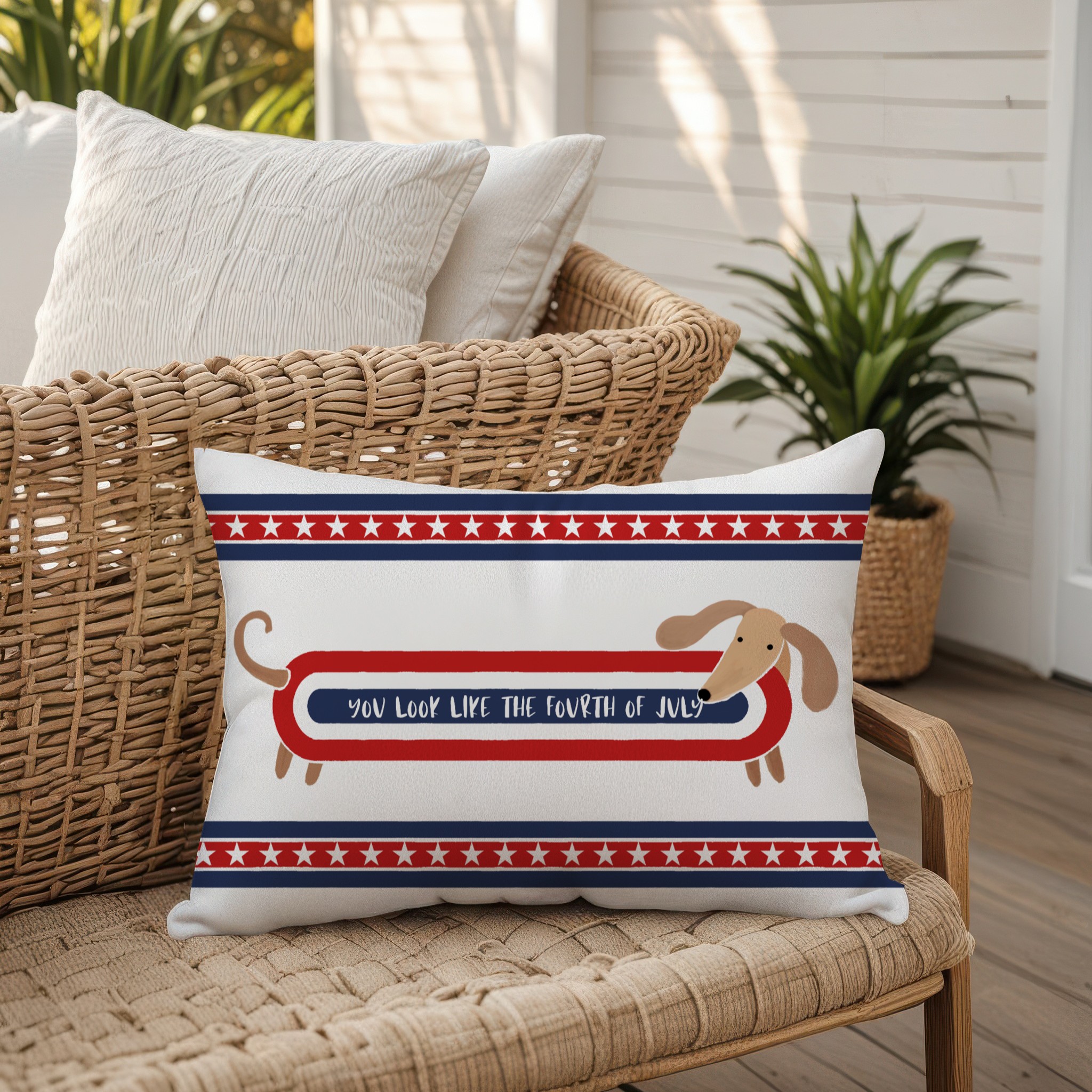 Creative Products Like the Fourth of July 20 x 14 Indoor / Outdoor Pillow