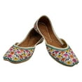 thumbnail image 2 of Women Shoe Punjabi Jutti Copper Zari Beaded Work Flat Mojari Sandals US 8/ EURO 38.5, 2 of 5