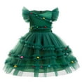 thumbnail image 2 of WOYY Toddler Girl's Christmas Dress Xmas Sleeveless Tutu Dress Pageant Gown A-Line Dress, 2 of 9