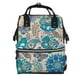 thumbnail image 1 of Easygdp Vintage Floral Butterflies para Bolsa de Bebé de Gran Capacidad con Múltiples Bolsillos, Bolsa de Pañales para Padres, Bolsa de Viaje Organizada y Elegante, 1 of 6
