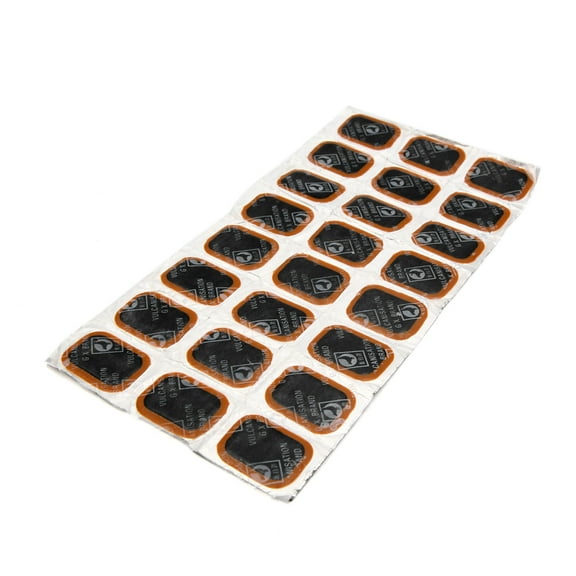 Unique Bargains 24pcs Rubber Square Type Bike Tire Tyre Puncture Repair Patches Tool 35 x 24mm