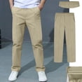 thumbnail image 3 of Boy School Uniform Pants Fit Stretch Pants With Pockets Straight Pants Boys Brown Uniform Pants Back To School Clothes For Boys Boys Outfits Size 10-11 Years, 3 of 5