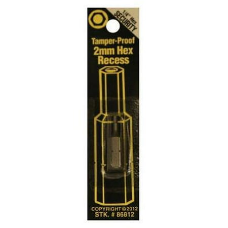 

2pk Best Way Tools 86812 Hex Recess Tamper-Proof Security Bit 1/4 x 1