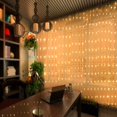 thumbnail image 4 of LED Curtain String Lights, Outdoor Waterproof Lights Remote Control 8 Lighting Modes with AC Power Adapter for Bedroom Living Room Party Wedding Decoration, 300PCS LED - Warm White, 4 of 8