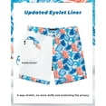 thumbnail image 4 of SURF CUZ Mens Swim Trunks with Compression Liner Quick Dry Swim Shorts 7" Swimming Trunks Stretch Zipper Pockets, 4 of 9