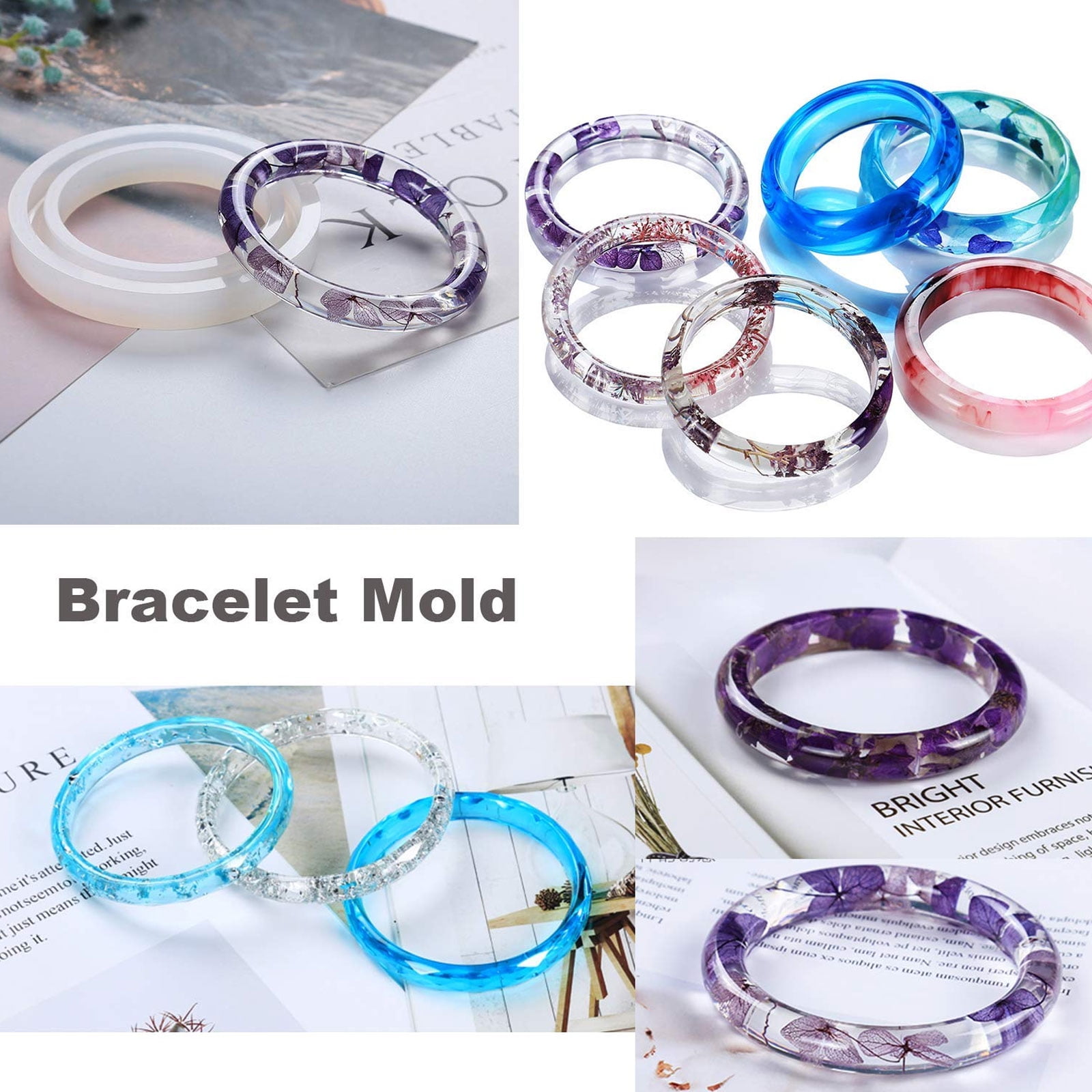  Aluminum Wire DIY Open Bezels Cloisonné Effects UV Resin Epoxy  Casting Jewelry Making Kit Flat Round 3mm 1mm