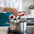 thumbnail image 4 of Red Grey Geometric Pot Holders for Kitchen Heatproof Potholder, 5 Pack Irregular Abstract Art Modern Hot Pads Multipurpose Oven Pads Cloth Potholders Trivet for Cooking Baking, 4 of 8