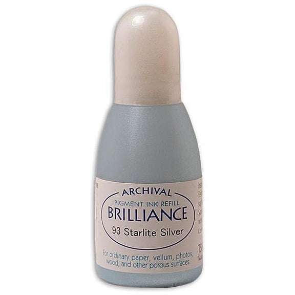 Tsukineko Brilliance Starlite Silver Ink Refill