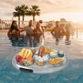 thumbnail image 3 of Flotador para piscina, portavasos, boya inflable para piscina y playa, colchones inflables para jacuzzi, 3 of 5