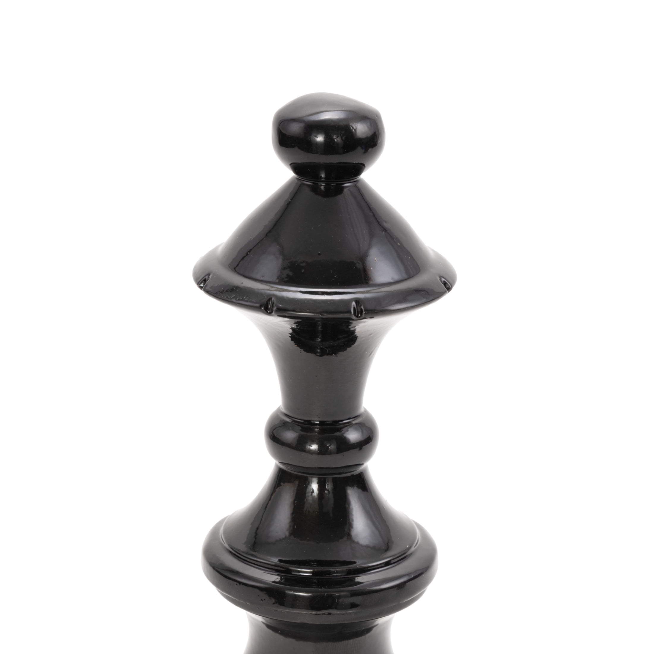 9", 9", 8"H Gray Aluminum Metal King, Knight, Bishop Chess Sculpture, by DecMode (3 Count)