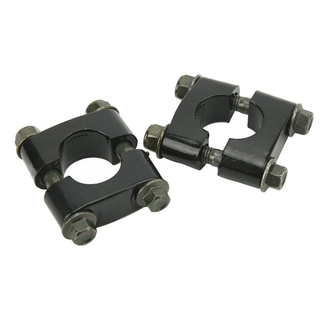 Handle Bars Clamp, Risers Bar Mount Clamp Solid Perfect Fit Ergonomic Design 22mm High Strength Stable For Quad