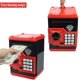 thumbnail image 2 of Hucha electrónica con giro automático de efectivo, minicaja fuerte roja para cajero automático, juguete para ahorrar dinero para niños, regalo de cumpleaños o Navidad para niños y niñas., 2 of 5