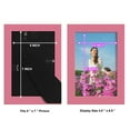 thumbnail image 5 of Modern Real Wood 5x7 inch Picture Frame in Hot Pink, 5 of 8