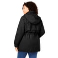 thumbnail image 3 of Woman Within Plus Size Taslon Anorak Jacket With Removable Fleece Lining, 3 of 6