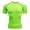 Green, variant on FYEGRE Men's Compression Shirt Short Sleeve Sports T-Shirt Training Shirt Elastic Quick-Drying Running Shirt Green L