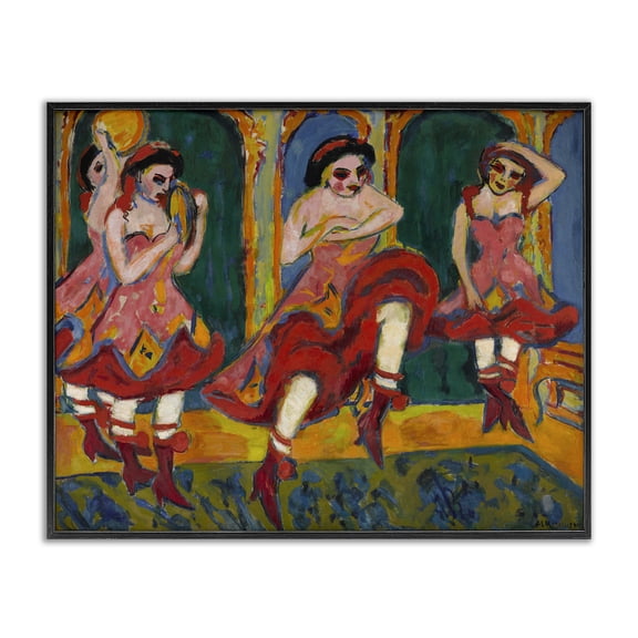 Stupell Industries Traditional Classic Czardas Dancers Black Framed Giclee Art, 14 x 11, by one1000paintings