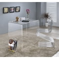 thumbnail image 3 of Fox Hill Trading Pure Decor Lucite and Acrylic Student Desk in Clear, 3 of 3