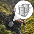 thumbnail image 4 of Ti Camping Cup with Lid 300ml and 200ml Coffee Mug Set with Spork for Camping Hiking Travel, 4 of 5