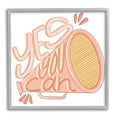thumbnail image 4 of Stupell Industries Yes You Can Megaphone Cheerleader Shout Motivational Phrase Framed Wall Art, 24 x 24, Design by Anna Whitham, 4 of 5