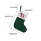 thumbnail image 2 of Bolsa de regalo verde para media navideña - Decoración navideña de poliéster tejido de 18x15 cm con abecedario bordado, 2 of 2