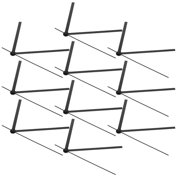 MIPCASE 10 Sets Clock Hands for Large Clock Aluminum Black for Clock