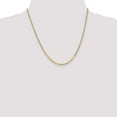 thumbnail image 3 of Primal Gold 14 Karat Yellow Gold 2.2mm Beveled Curb Chain, 3 of 8