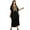 W1620-23134-Black, variant on EDOLYNSA Maxi Beach Dresses for Swimwear Women Long Caftan Top Casual Kaftan Loungewear Blue Turkish Gown Over-Sized Homewear