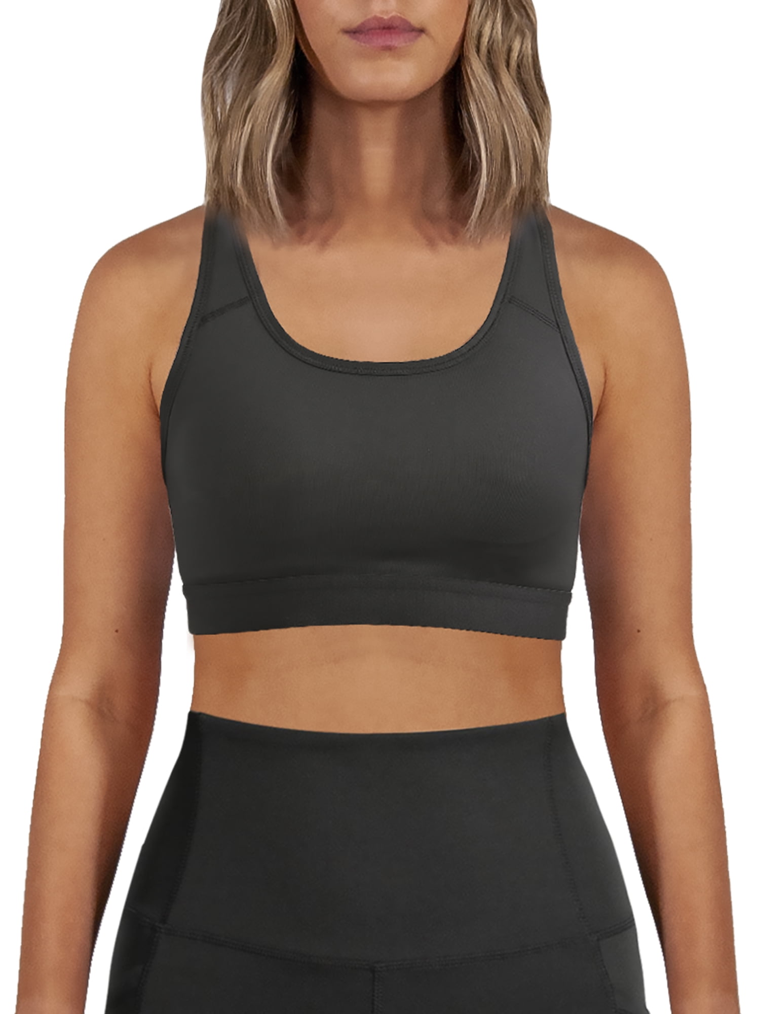 Avia Medium Support Racerback Sports Bra, 2 Pack