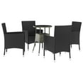 thumbnail image 1 of vidaXL Patio Bistro Set with Cushions Outdoor Wicker Furniture Poly Rattan, 1 of 6
