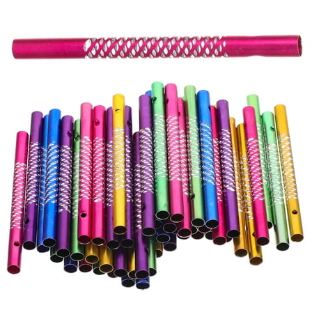 50pcs Wind Chime Making Tubes Aluminum Wind Chime DIY Tubes Replacement Parts