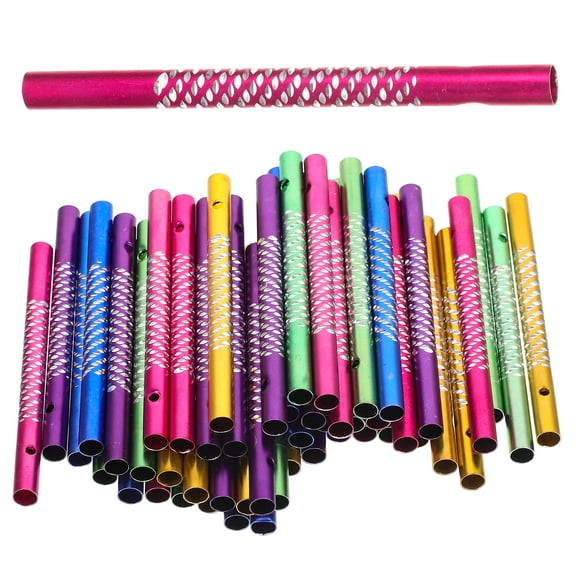 50pcs Wind Chime Making Tubes Aluminum Wind Chime DIY Tubes Replacement Parts