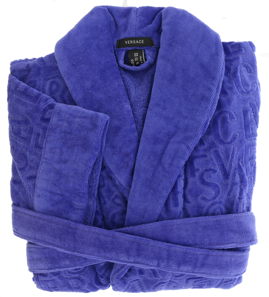 blue versace robe