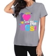 thumbnail image 4 of Women's T-shirts Women's Summer Round Neck Retro 80s Loose Casual Short Sleeved Top T-shirts, 4 of 5