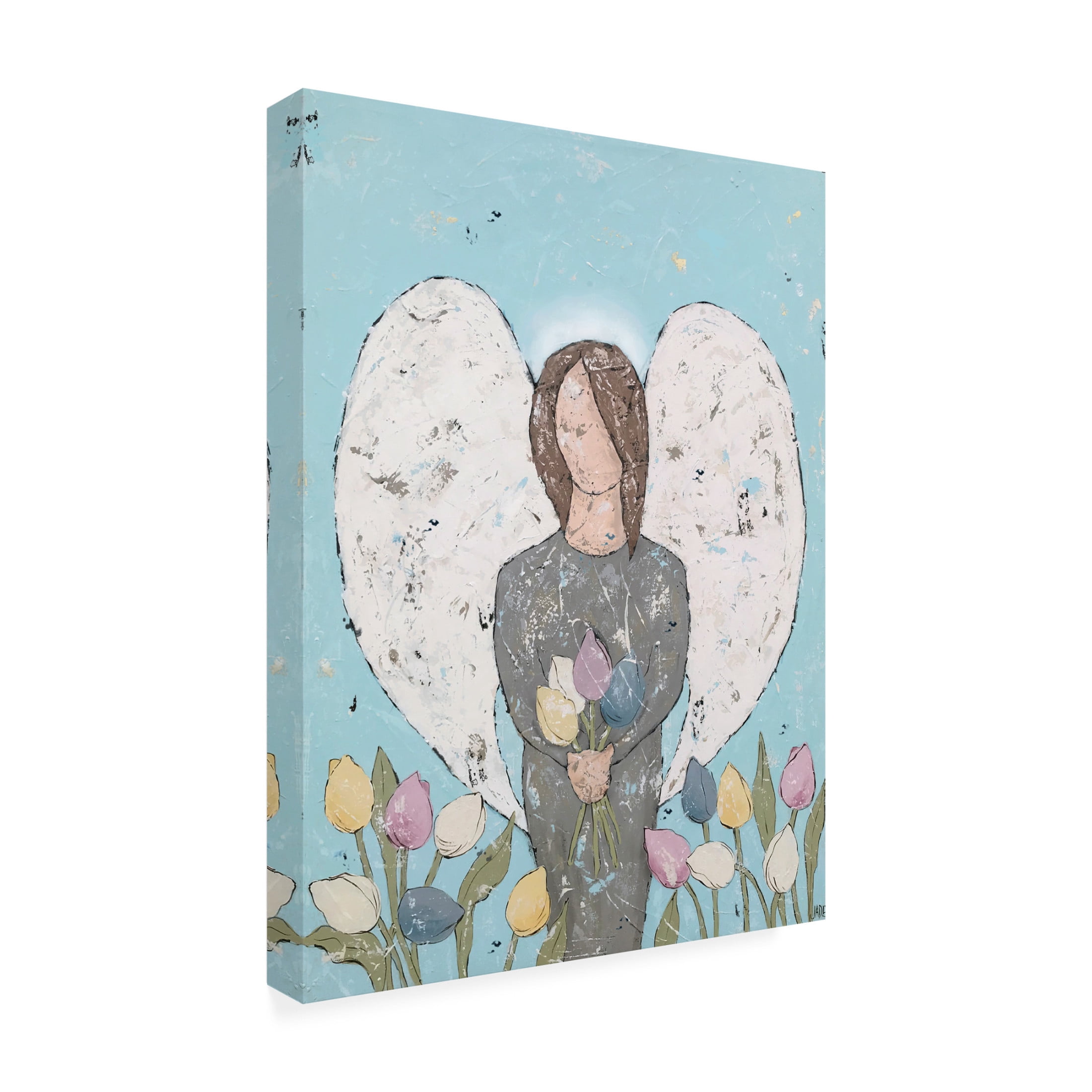 Trademark Fine Art Jade Reynolds  Garden Angel II Canvas Wall Art
