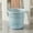 Blue, variant on Tear Resistant Perforated Garbage Bin Lidless - Home Trash Can, Premium for Bathroom Bedroom Kitchen Office Small Space Waste Paper Bin Use