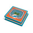 thumbnail image 1 of YouTheFan  NFL Miami Dolphins Hard Rock Stadium 3D StadiumViews Coaster Set - Pack of 2, 1 of 1
